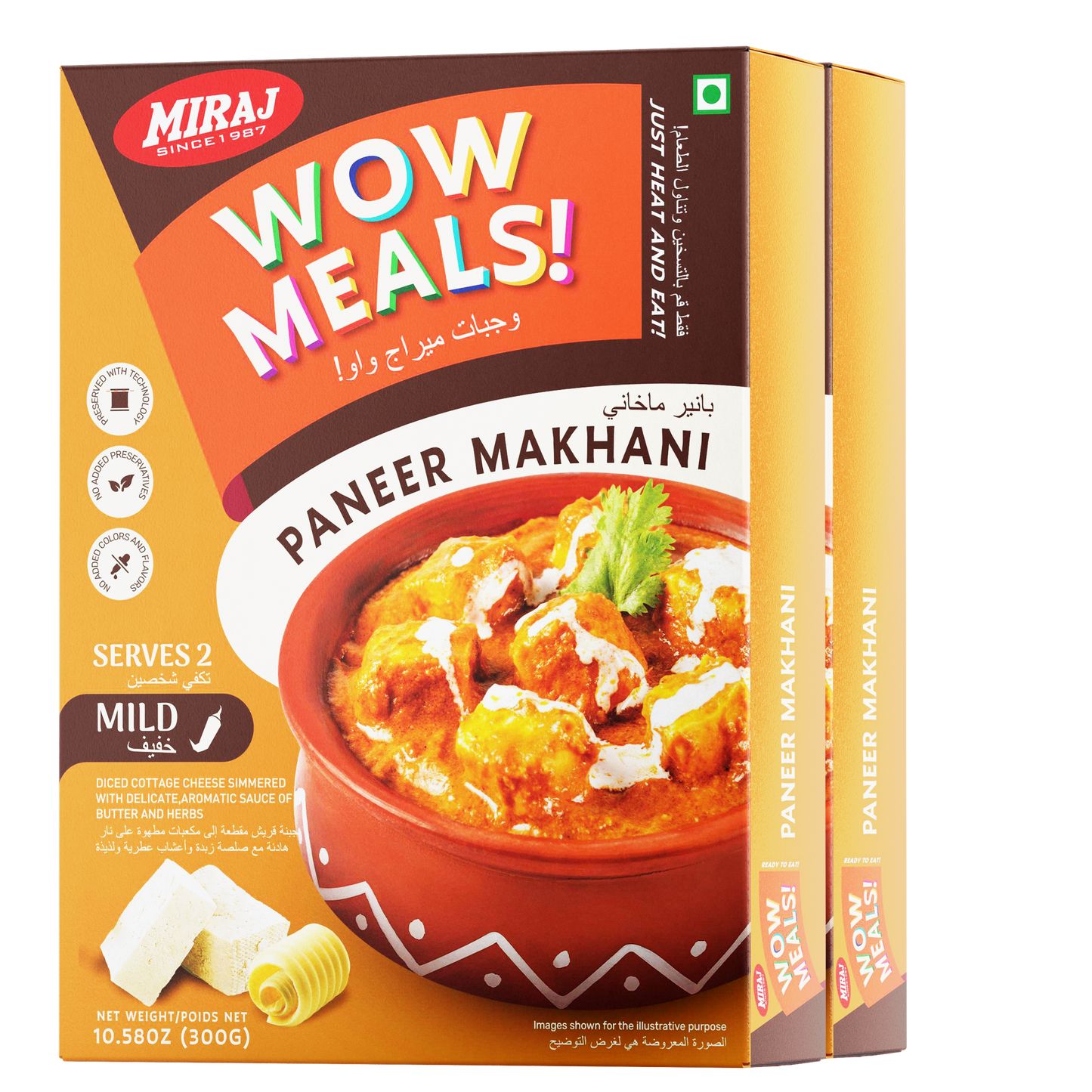 Miraj WOW Meals Ready to Eat Paneer Makhani