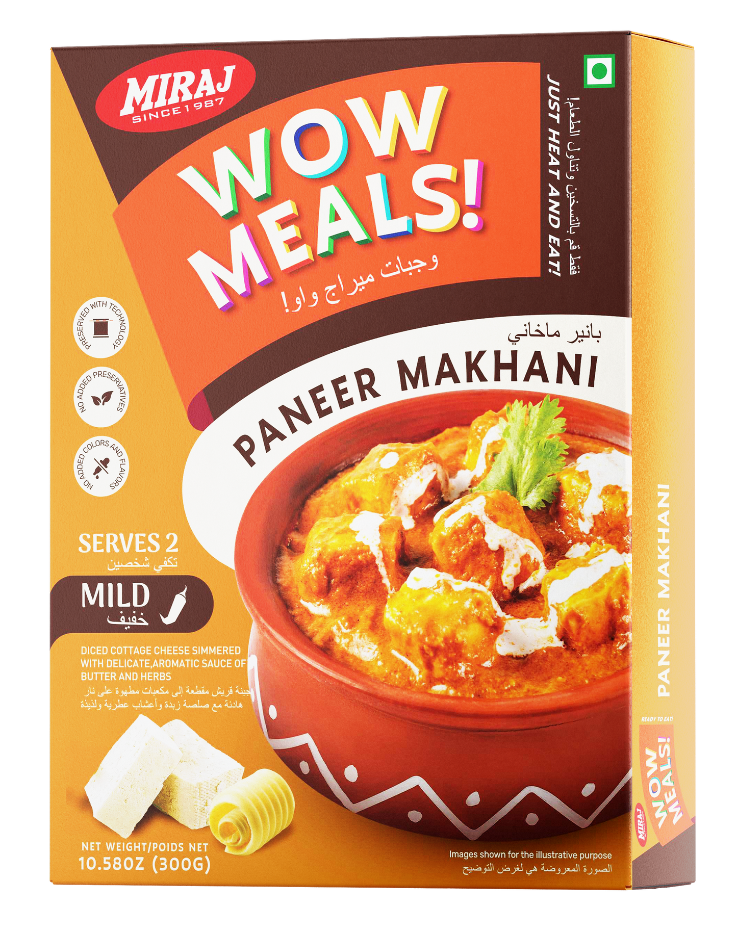 Miraj WOW Meals Ready to Eat Paneer Makhani