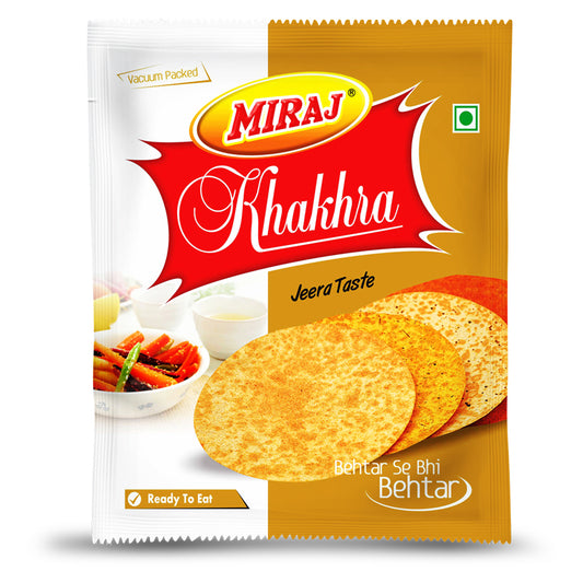 Miraj Jeera Khakhra (200g each) (Pack of 4)