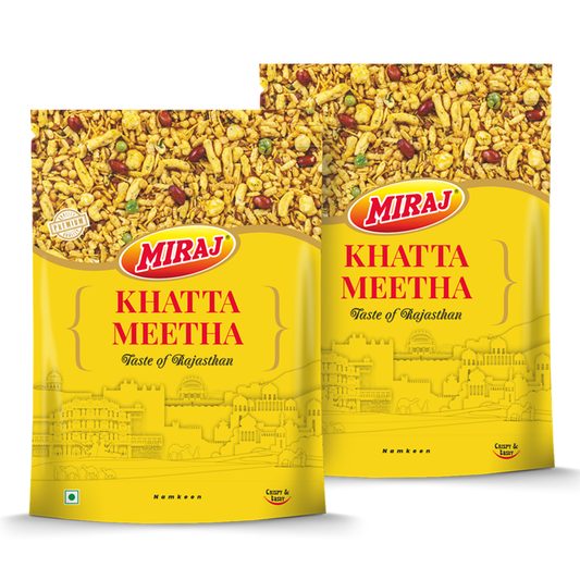 Miraj Khatta Meetha Namkeen (1Kg each) (Pack of 2)