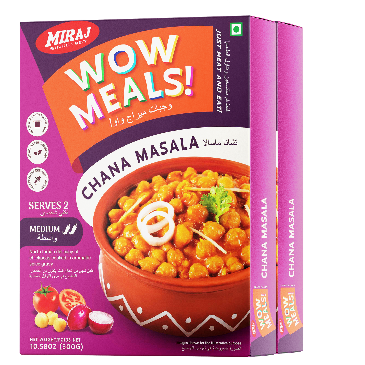 Miraj WOW Meals Ready to Eat Chana Masala