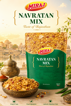 Miraj Namkeen Combo (Bhujia, Aloo Sev, Khatta Meetha, Navratan Mix) (1 Pack of 200g Each)