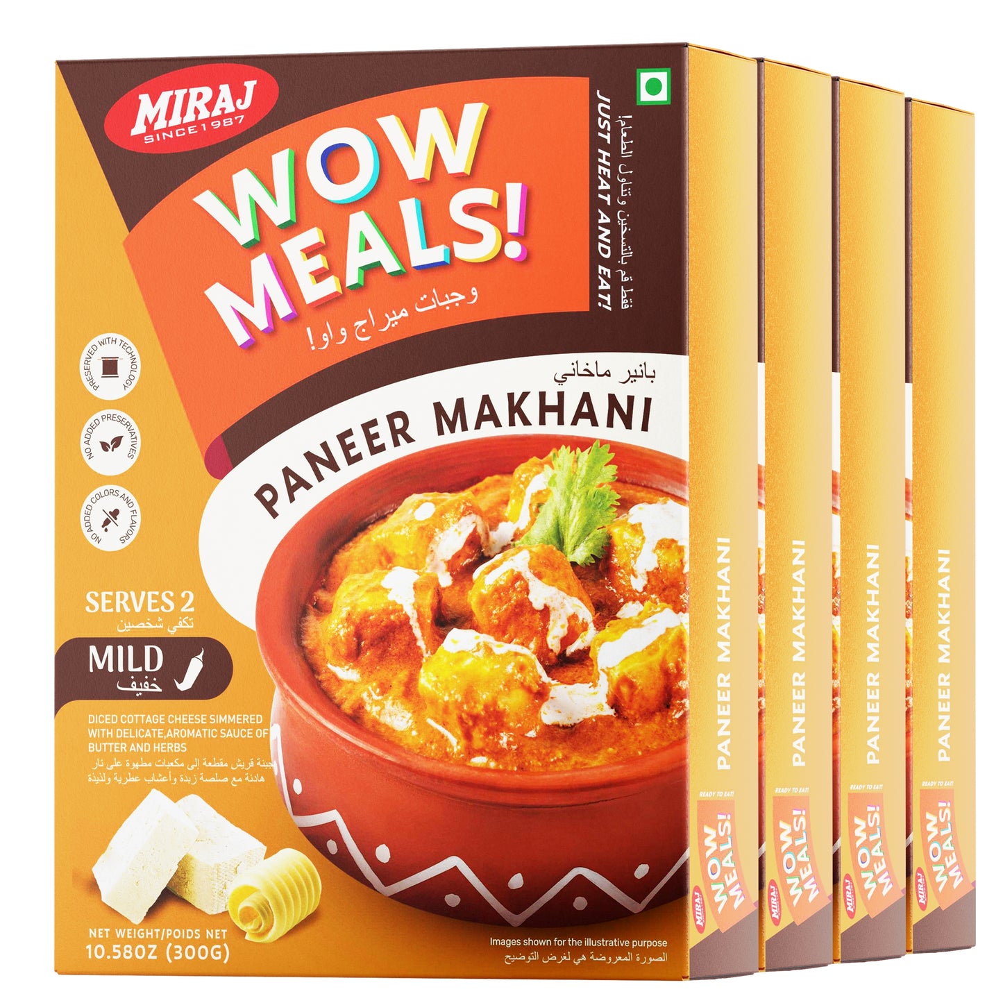 Miraj WOW Meals Ready to Eat Paneer Makhani
