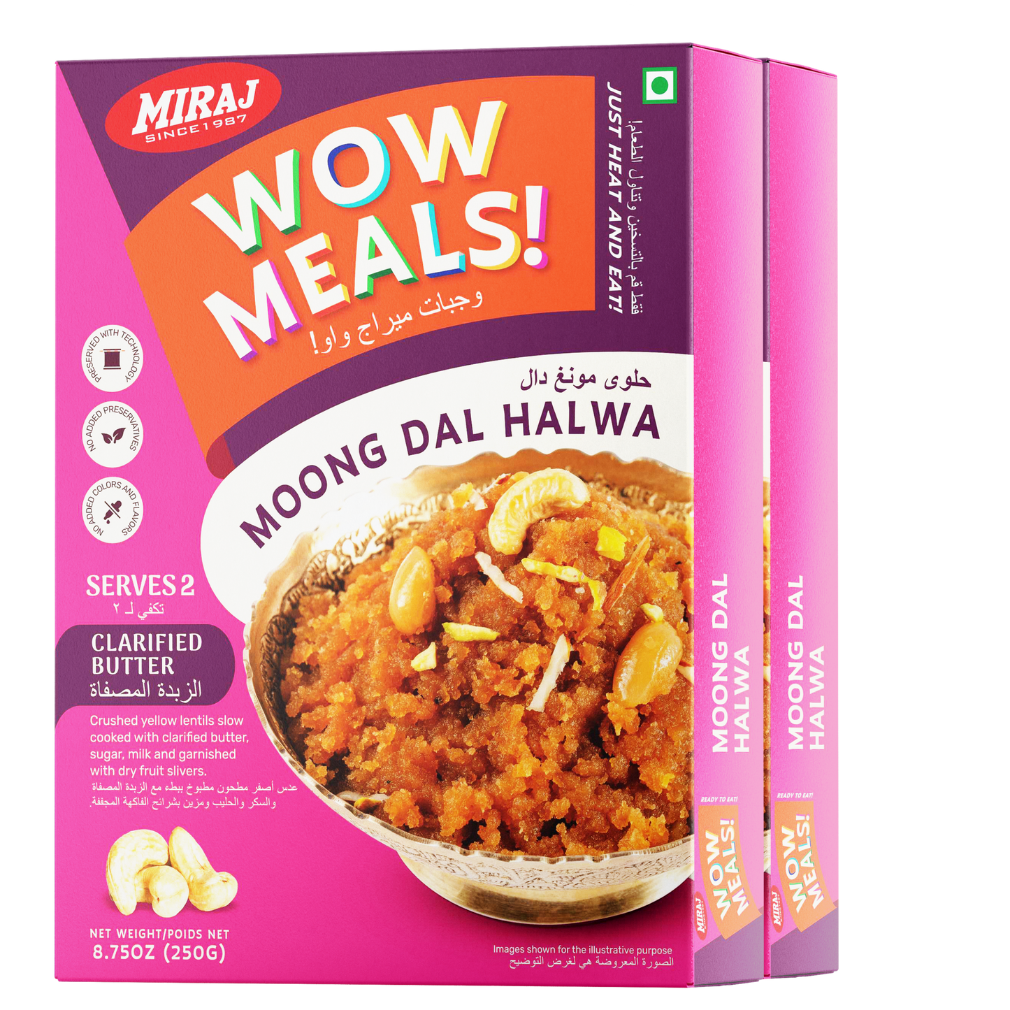 Miraj WOW Meals Ready to Eat Moong Dal Halwa