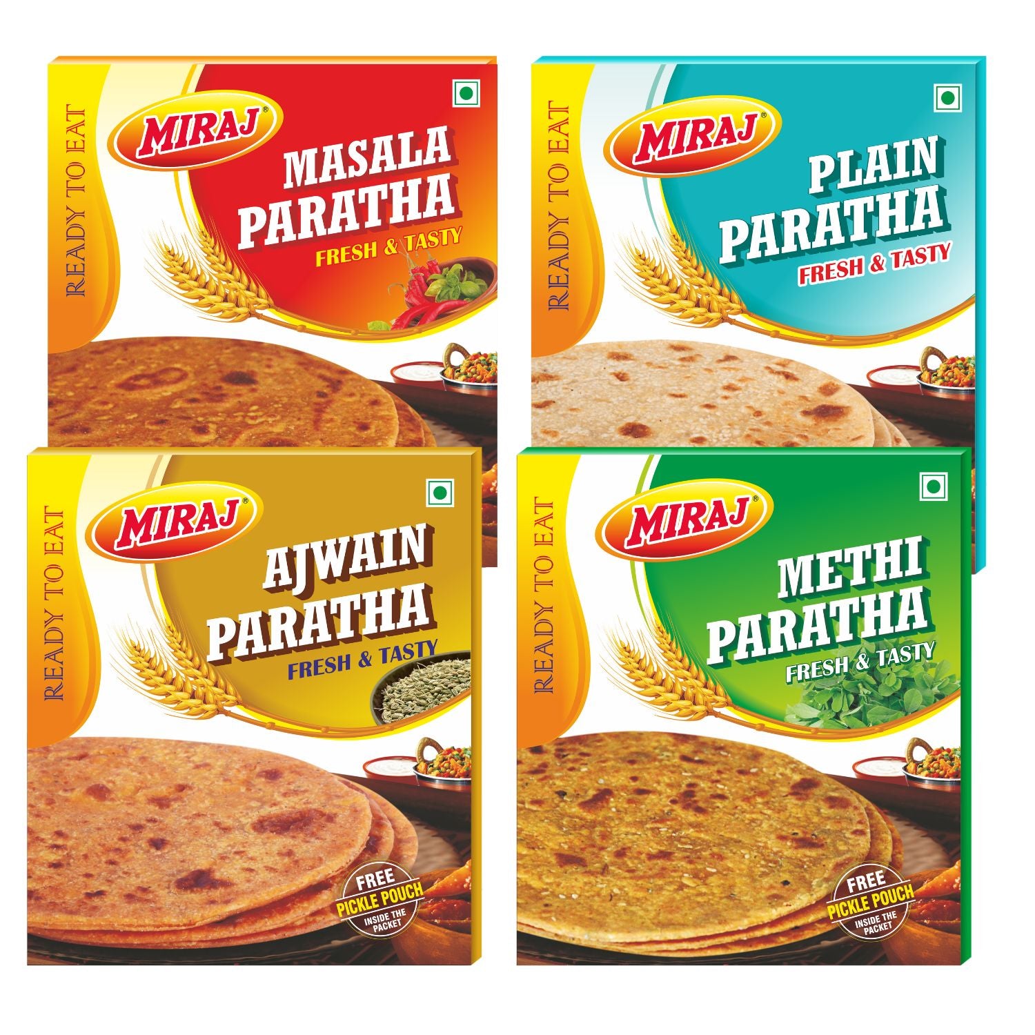 ready to eat miraj paratha combo FRONT