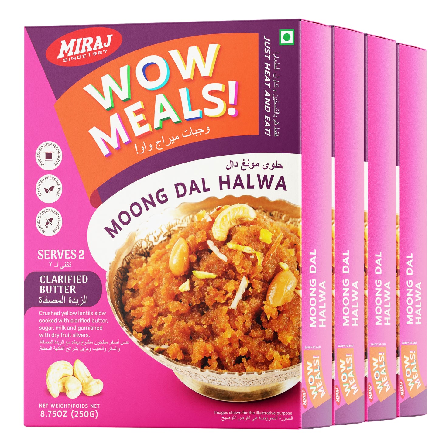 Miraj WOW Meals Ready to Eat Moong Dal Halwa