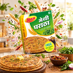 Methi Paratha (Pack of 4X4 PCS) (16 Parathas) (960g)