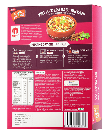 Miraj WOW Meals Ready to Eat Veg Hyderabadi Biryani