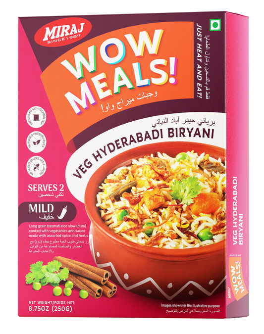 Miraj WOW Meals Ready to Eat Veg Hyderabadi Biryani