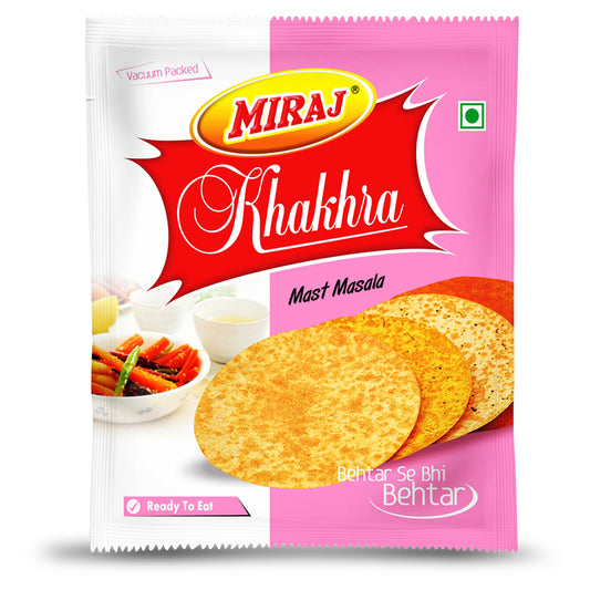 MIRAJ MASALA KHAKRA(200 Gm each) - Pack of 4