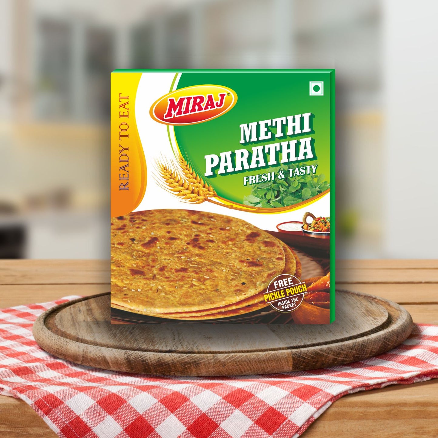 Miraj Methi Paratha (ready to eat, non frozen)