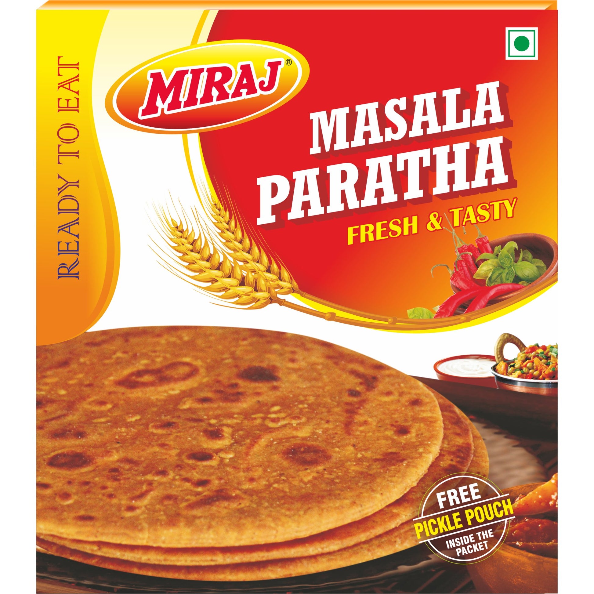 Ready to Eat: Miraj Masala Paratha Front