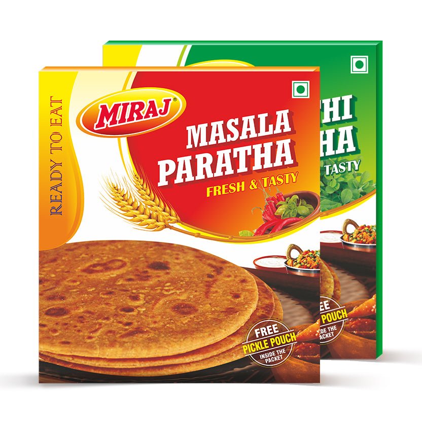 Miraj Methi & Masala Paratha Combo (Pack of 4X4 PCS) - Miraj Online Store