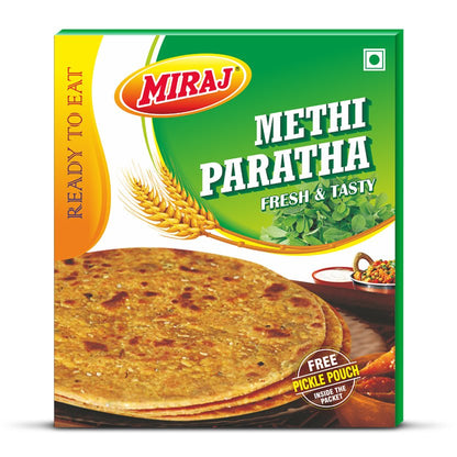 Miraj Methi Paratha (Pack of 4X4 PCS) - Miraj Online Store