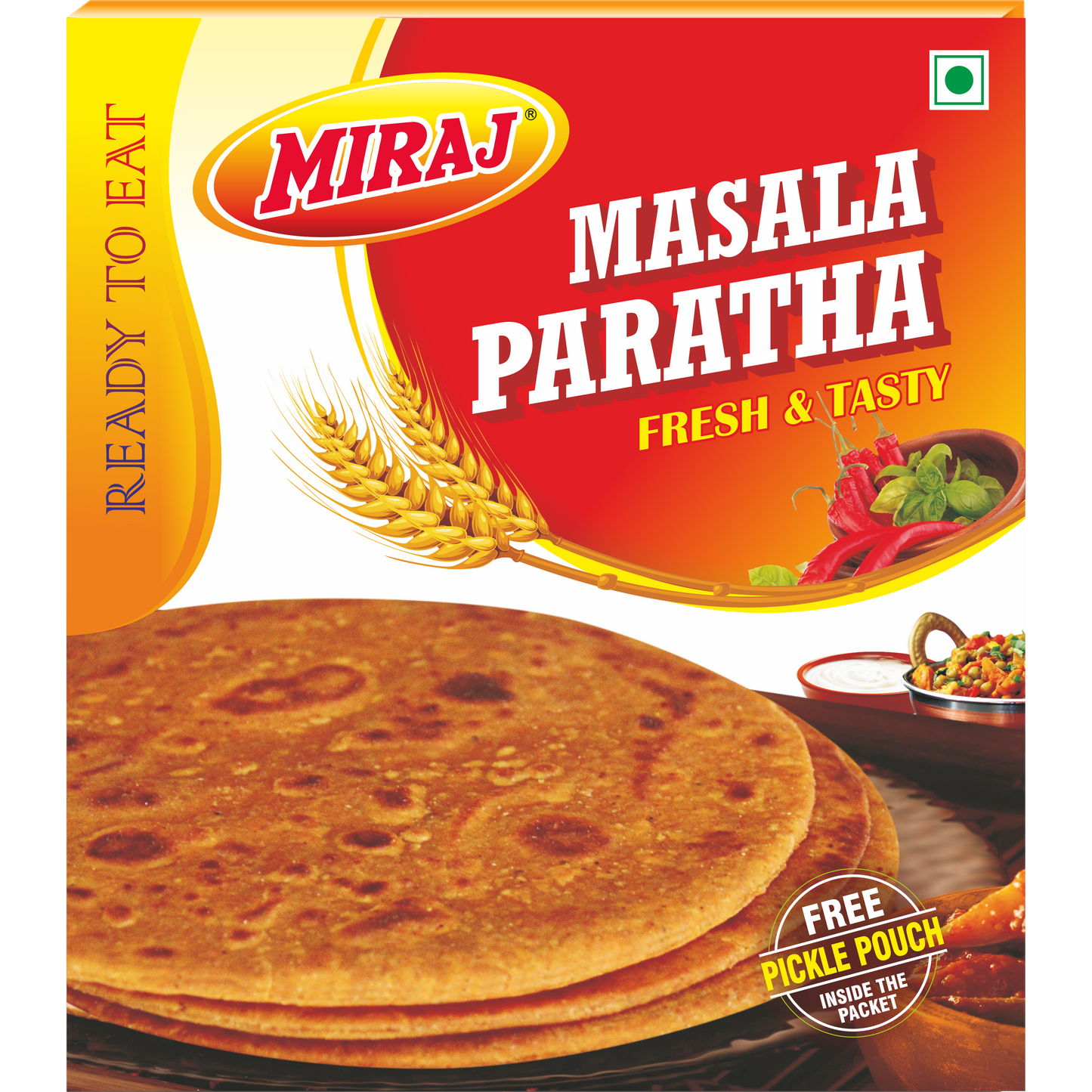 Miraj Methi & Masala Paratha Combo (Pack of 4X4 PCS)