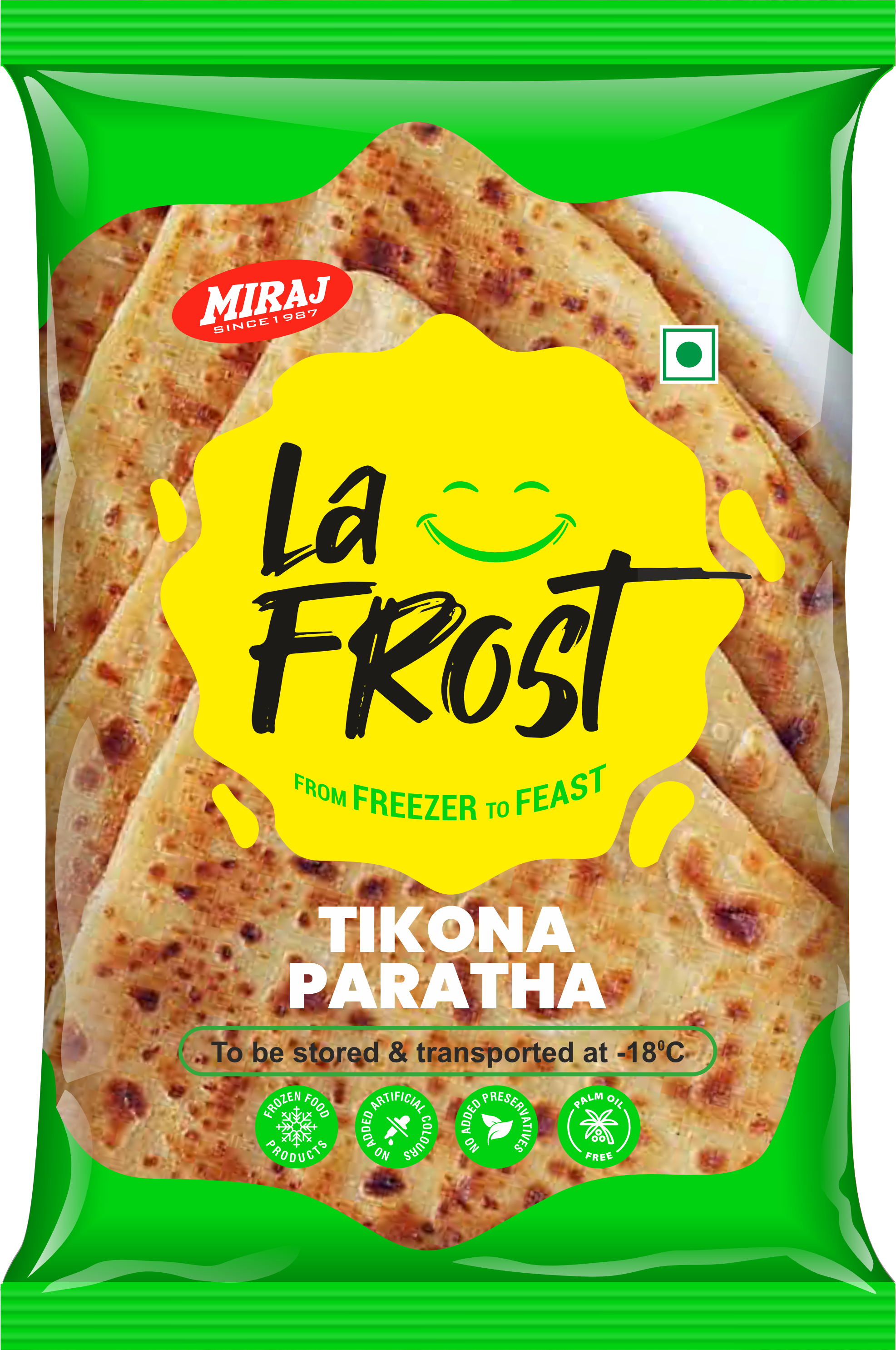 Tikona Paratha